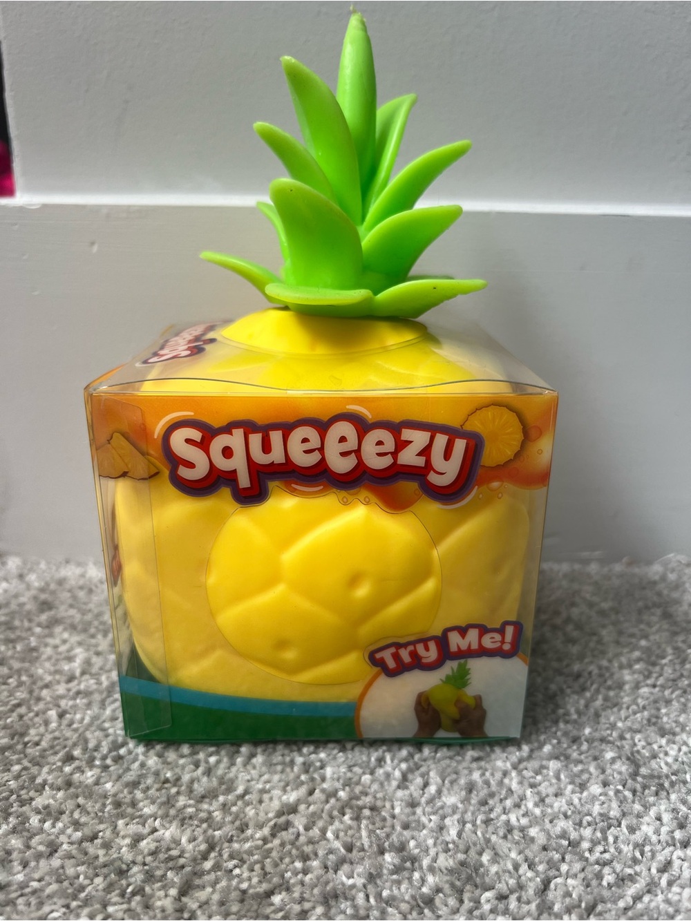 Sunny Days Squeeezy Pineapple Squishy Fidget Toy